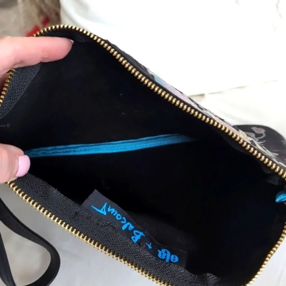 Ela +Belcourt Artisan Collection Canvas Clutch... Limited Edition